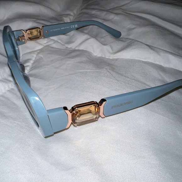 Swarovski Sunglasses Women New 50MM Geometric Sunglasses Made in Italy main image 8